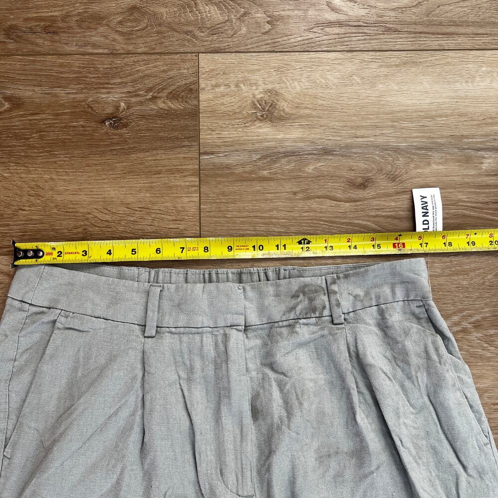 OLD NAVY Women's Extra High-Waisted Linen-Blend Taylor Wide-Leg Pants Size L - Picture 7 of 15